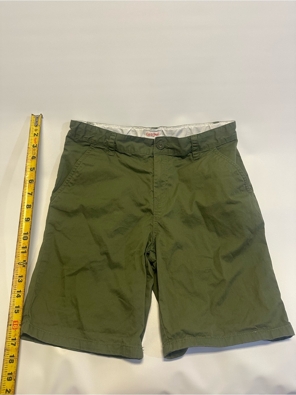 Cat & Jack Olive Green Kids Chino Shorts